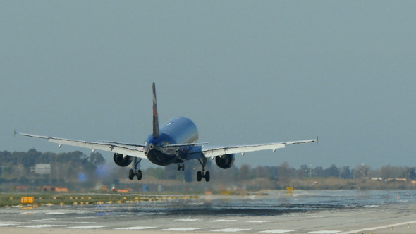 Passenger Airplane Landing