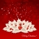 Vector Christmas Background With  Bow And Holly - GraphicRiver Item for Sale