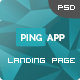 Ping App - One Page App Landing Page - ThemeForest Item for Sale