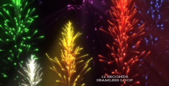 Fantasy Fireworks Background