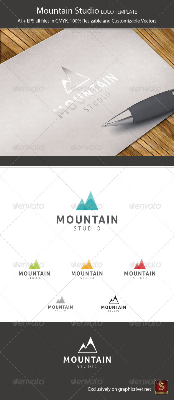 Mountain Studio Logo Template