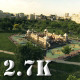 Flying Over City Park - VideoHive Item for Sale