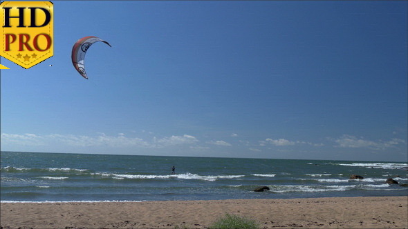 An Adventurer Doing Great Stunts on the Sea   alt