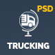 Trucking Transportation and Logistics PSD Template - ThemeForest Item for Sale