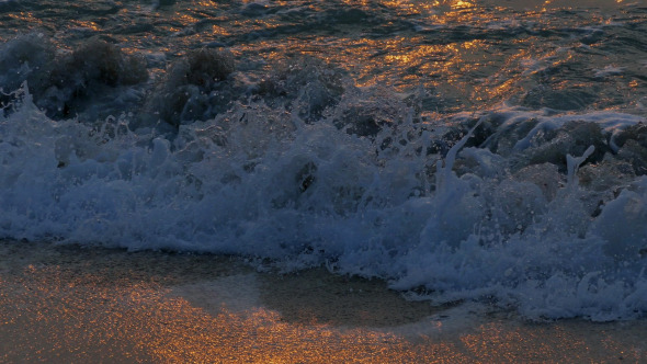 Sea waves And Sunny Reflections