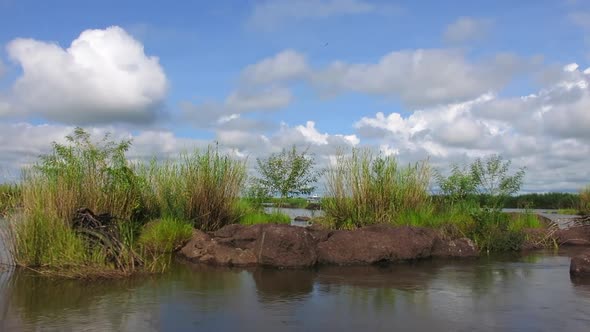 The chobe river view from a small dedicated photography boat. Covering from Kasane to Serondela. A l