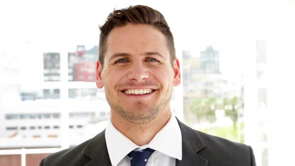 Businessman Smiling At Camera