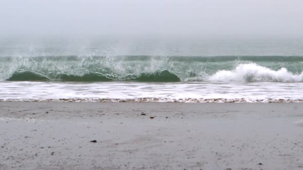 Waves Crashing On The Beach 1