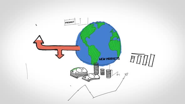 Animation Showing Global Financial Growth