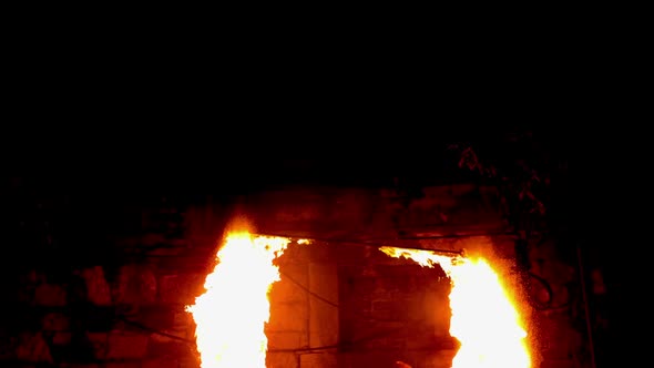 Fire Dancer Dancing With Fire In The Dark alt