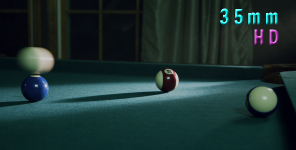 Pool Ball Hit Into Pocket By Cue Ball 09