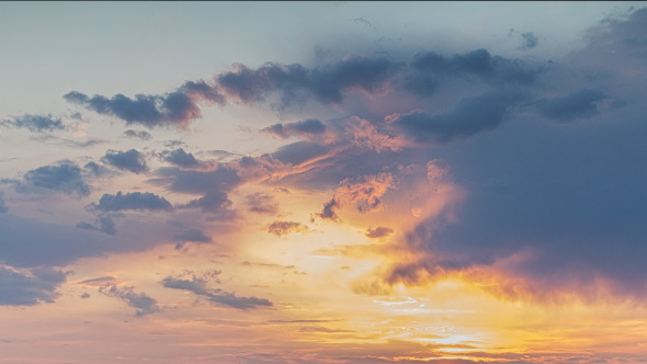 Sunset Clouds In Motion 1