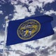 Nebraska Flag With Sky - VideoHive Item for Sale