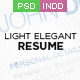 Light Elegant Resume - GraphicRiver Item for Sale