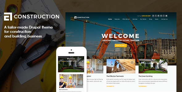 Construction - Drupal 7 Template