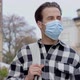 Portrait of guy with protective face mask. - VideoHive Item for Sale