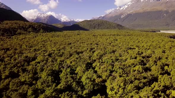 Scenic valley in New Zealand