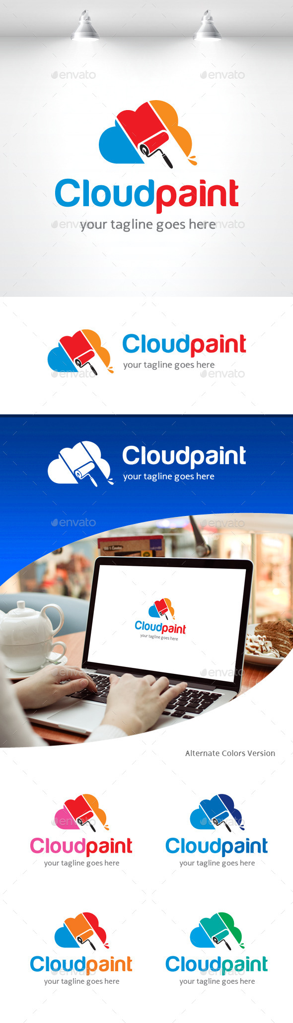 Cloud Paint Logo