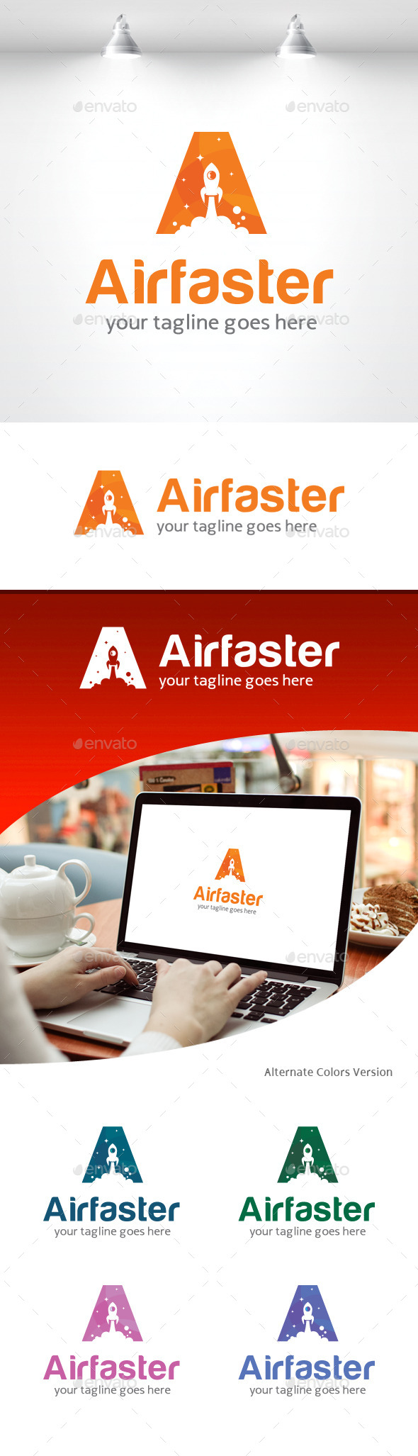 Letter A - Faster Logo