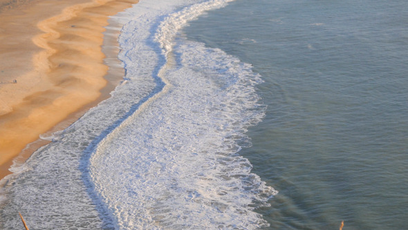 Ocean Waves Hitting the Beach