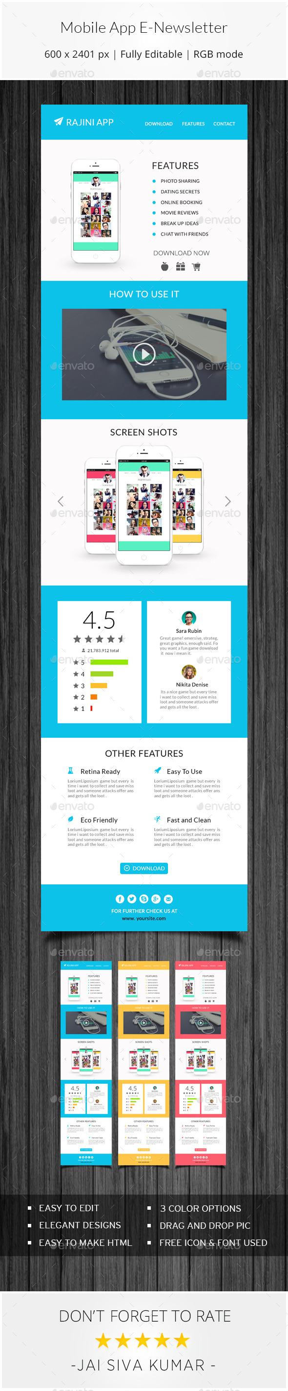 Mobile App Email Template
