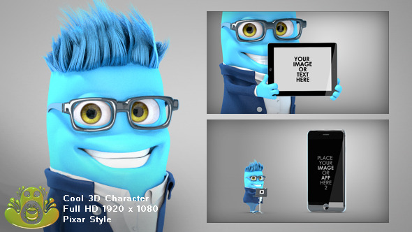 App Promo With 3D Character