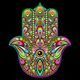 Hamsa Hand Psychedelic Art - GraphicRiver Item for Sale