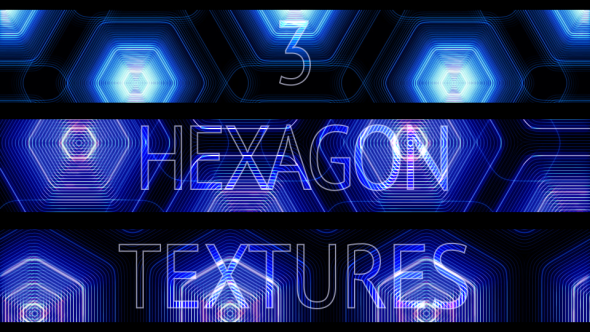 3 Hexagon Textures Vj Loops Pack