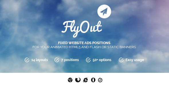 FlyOut - Fixed and Sticky Website Banner Positions