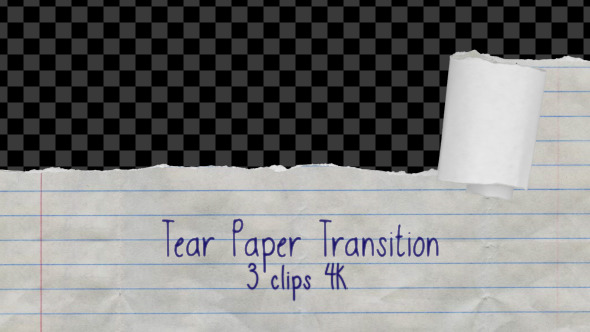 Tear Paper Transition