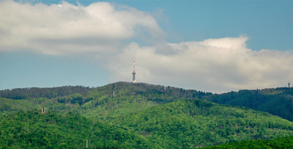 Tv Transmitter on Top of The Hill