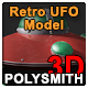 Retro UFO Model - 3DOcean Item for Sale