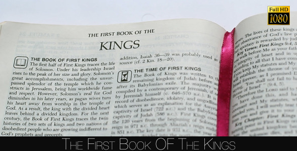 The First Book Of The Kings