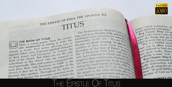 The Epistle Of Titus