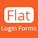 Flat Login Forms - GraphicRiver Item for Sale