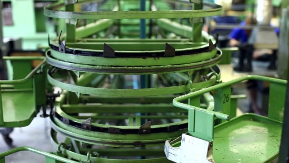 View Of Conveyor In Production Workshop