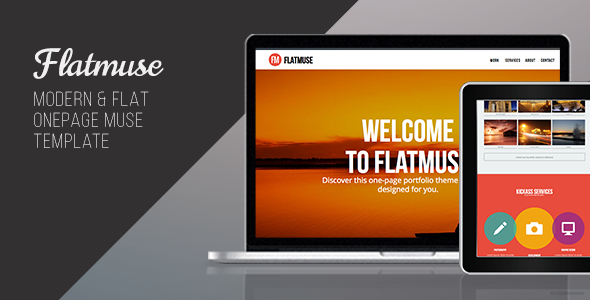 Flatmuse – One Page Muse Template