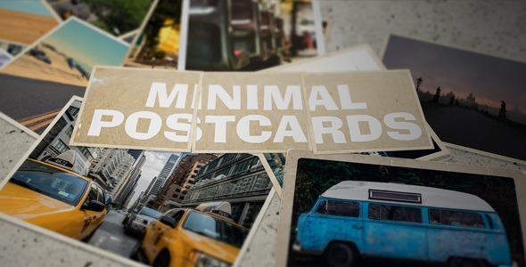 Minimal Postcards Stop Motion