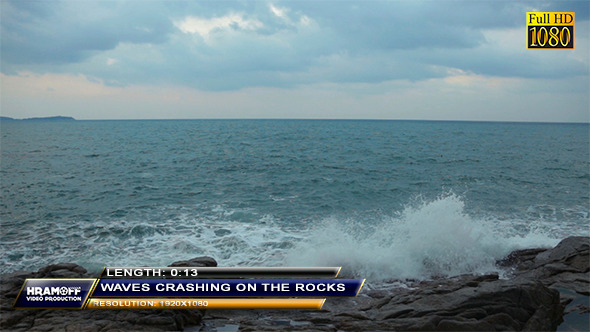 Waves Crashing On The Rocks