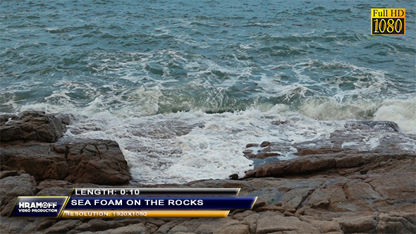 Sea Foam On The Rocks