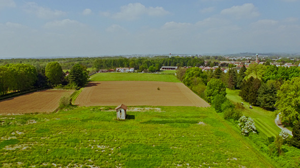 Flying Over Countryside