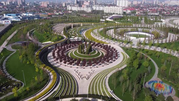 Public Park Krasnodar (Galitsky Park). Krasnodar. Russia. 