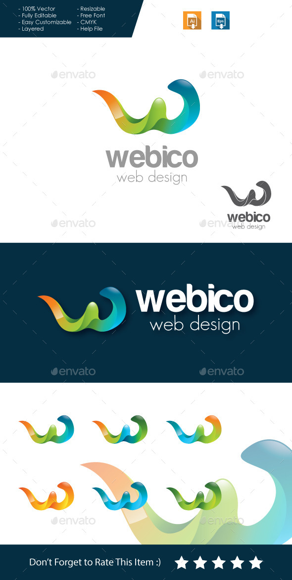 Webico Web Design - Letter W Logo