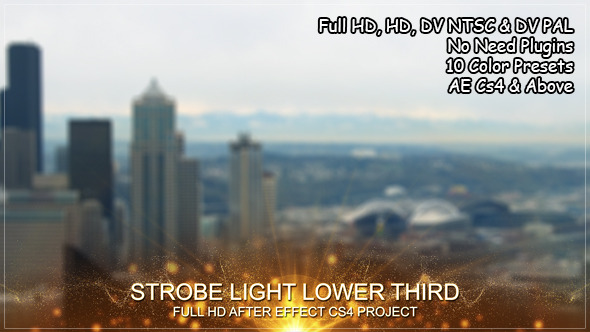 Strobe Light Lower Third