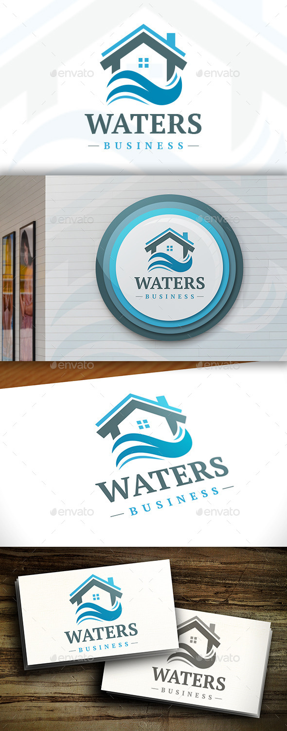 Water House Logo Template