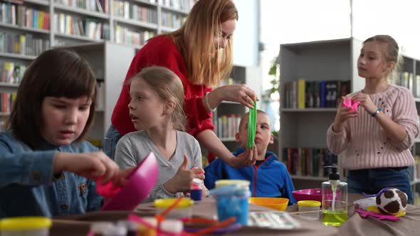 Kids with Special Needs Playing in Inclusive Class