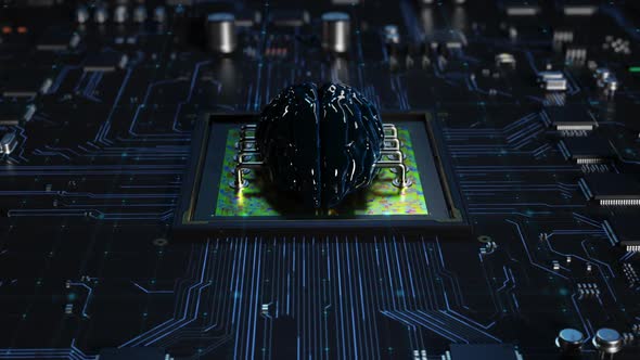 Central processor on a printed circuit board as a brain