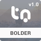 Bolder - Trendy One Page Multipurpose Template - ThemeForest Item for Sale