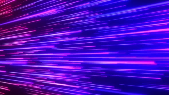 Abstract Directional Neon Lines Geometric Background