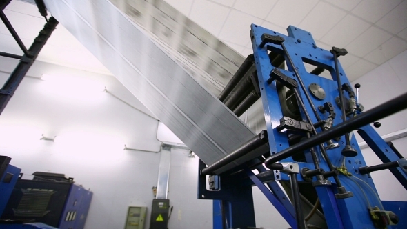 Newspaper Production Line In Print Shop Factory alt